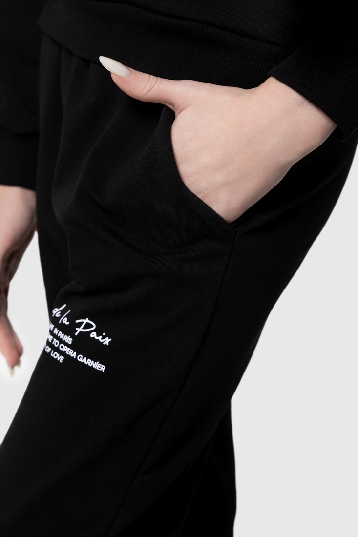 Фото Спортивные штаны однотонные для девочки Atabey 10353.2 164 см Черный (2000990156525D)