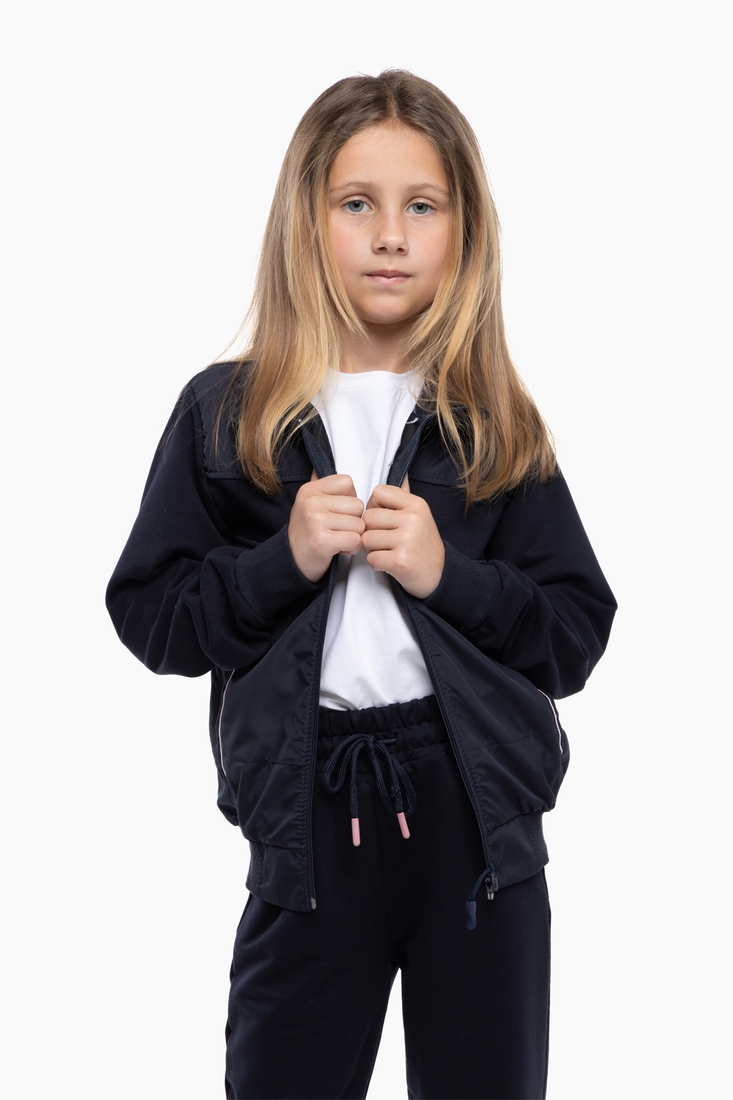 Фото Спортивний костюм (кофта, штани) дитячий Rafiki 1033 146 см Темно-синій (2000989862024D)