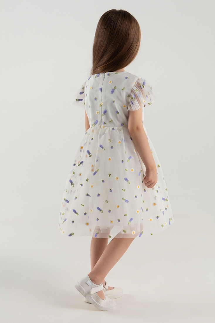 Фото Платье бальное с узором для девочки Wecan 24341 92 см Белый (2000990342881A)