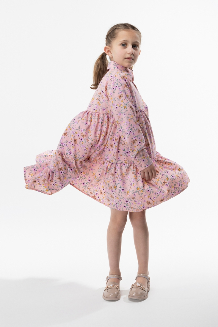 Фото Платье с узором для девочки Tais №8 140 см Персиковый (2000989585879D)