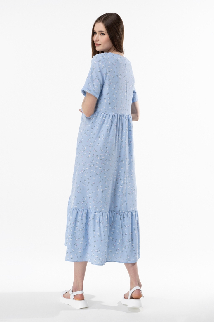 Фото Платье с узором женское 2316 L Голубой (2000989725794S)