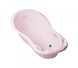 Фото Ванночка LUX зі зливом "Зайчики " з термометром (Світло-рожевий) 102см KR-005-104 (2000902020173)