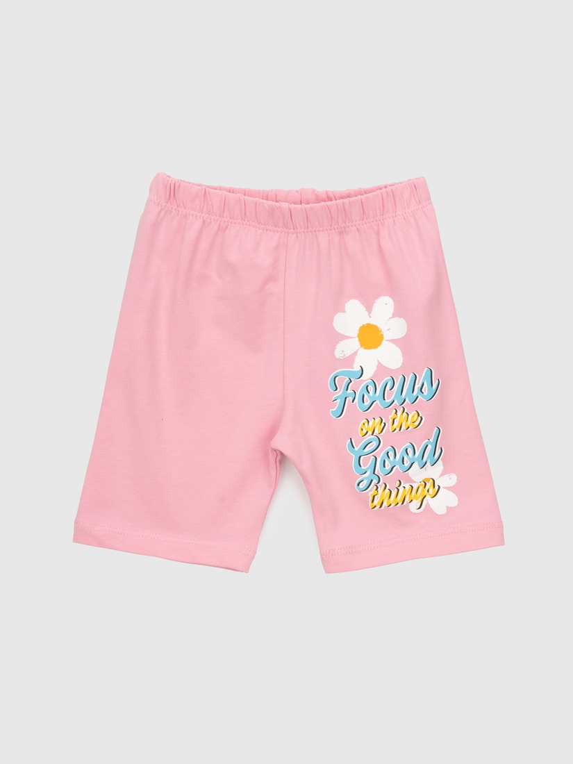 Фото Костюм футболка+шорты для девочки Baby Show 16408 110 см Розовый (2000990474186S)
