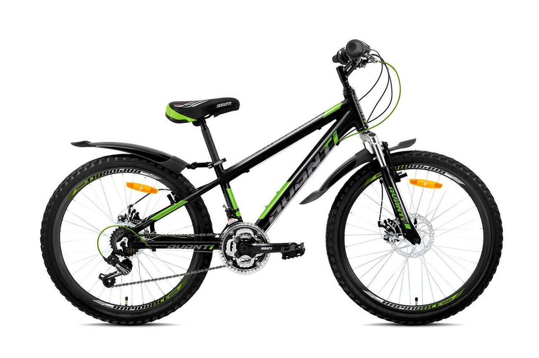 Фото Велосипед SPRINTER DISK 24 черно зеленый (2000904429462)