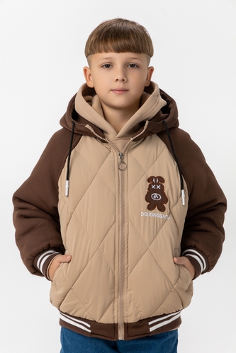 Фото Куртка для хлопчика XZKAMI 03 116 см Бежевий (2000989985327D)