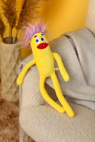 Фото М'яка іграшка сосиска 40 см K6001 Жовтий (2000989497394)