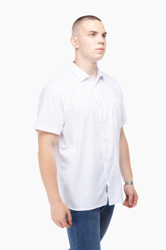 Фото Рубашка классическая однотонная мужская Stendo 235004 6XL Белый (2000989740179S)