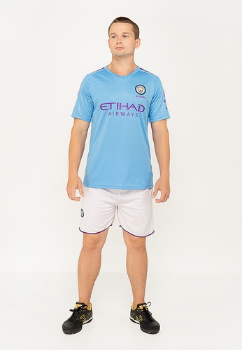 Футбольна форма футболка+шорти MANCHESTER CITY XXL Блакитний (2000904330188)