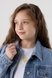 Куртка джинсовая для девочки MK6029 152 см Голубой (2000990395788D) Фото 6 из 15