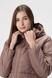 Куртка однотонна жіноча 04 48 Коричневий (2000990051493D) Фото 3 з 16