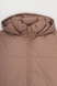 Куртка однотонна жіноча 04 48 Коричневий (2000990051493D) Фото 11 з 16