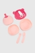 Набор детской силиконовой посуды wo di WD5298 Розовый (2002014490325) Фото 3 из 5
