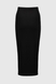 Юбка кэжуал однотонная женская 648-1 42 Черный (2000990661593D) Фото 7 из 8