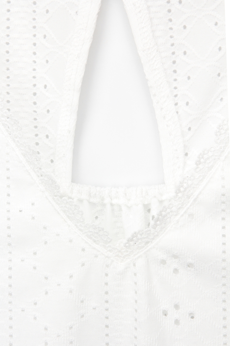 Фото Блуза однотонна жіноча W23-16-1 XL Білий (2000989430445S)