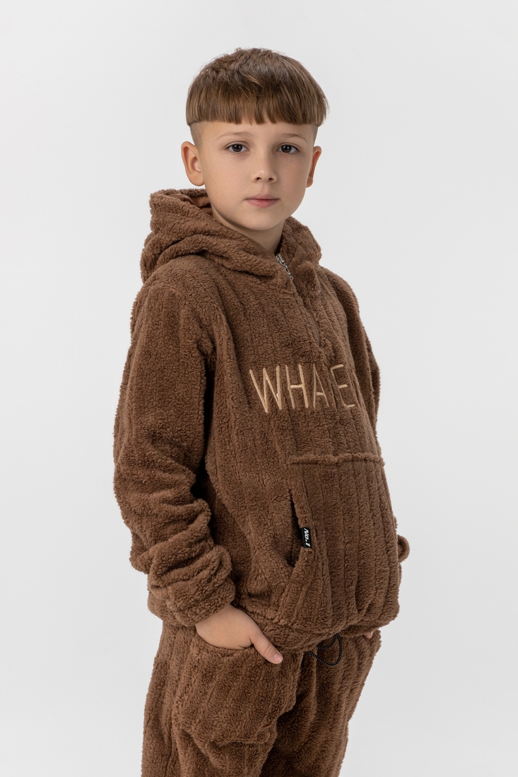 Фото Костюм для хлопчика (реглан+штани) MAGO T358 128 см Коричневий (2000989918660W)