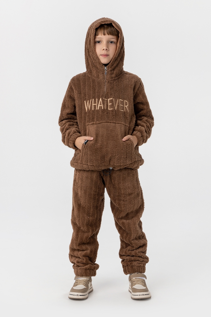 Фото Костюм для хлопчика (реглан+штани) MAGO T358 128 см Коричневий (2000989918660W)