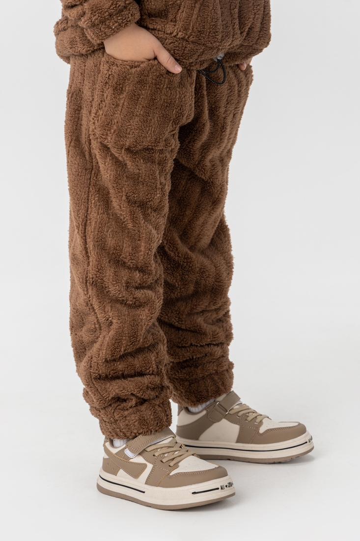 Фото Костюм для мальчика (реглан+штаны) MAGO T358 128 см Коричневый (2000989918660W)