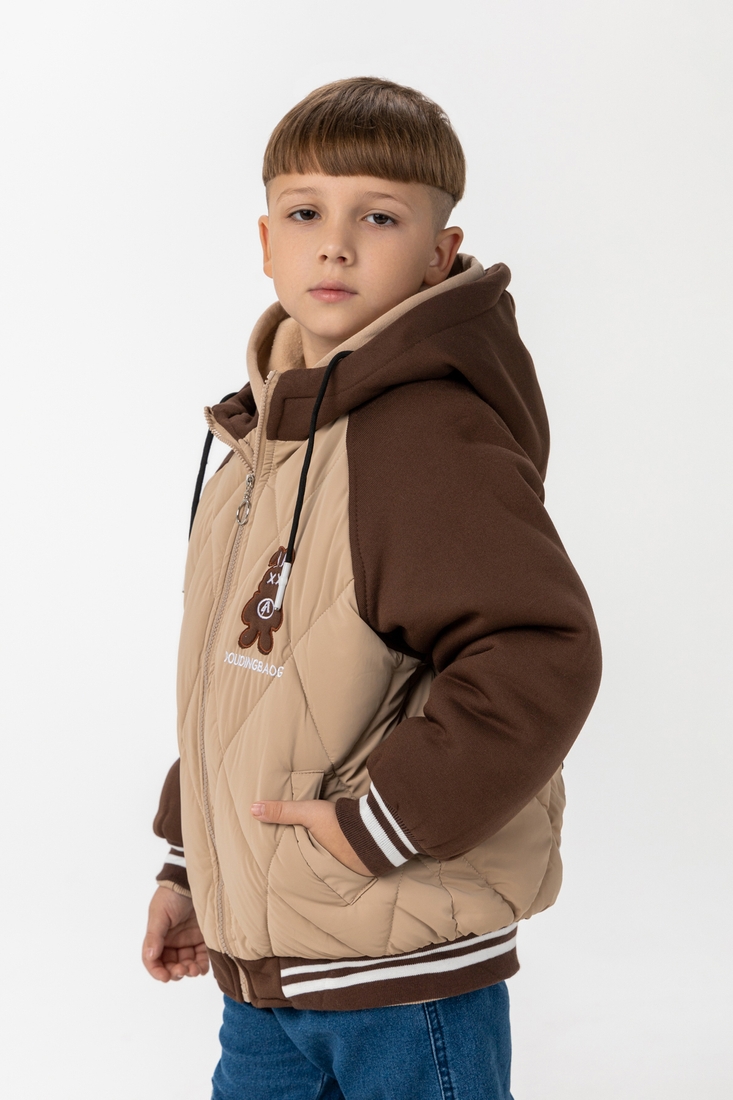 Фото Куртка для хлопчика XZKAMI 03 116 см Бежевий (2000989985327D)