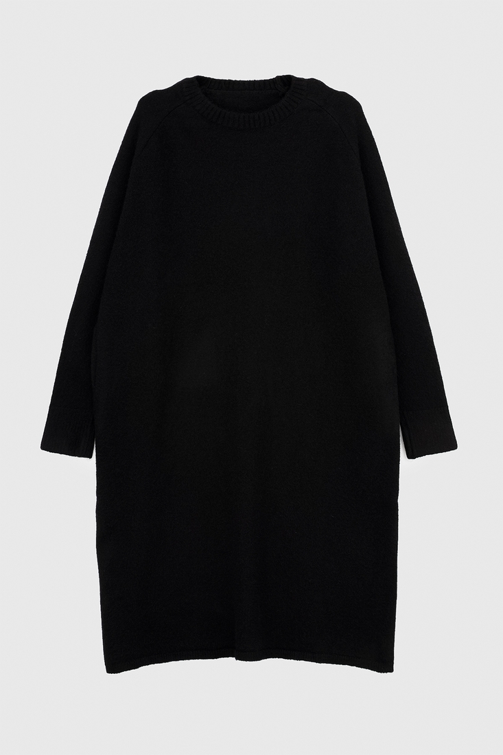 Фото Платье однотонное женское W23-48 M Черный (2000989941118W)