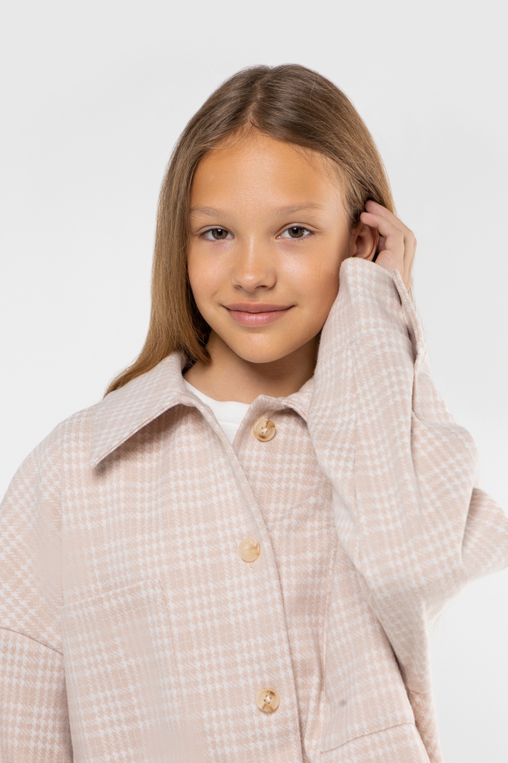 Фото Рубашка с узором для девочки MyChance Клеточка 164 см Разноцветный (2000989955078D)