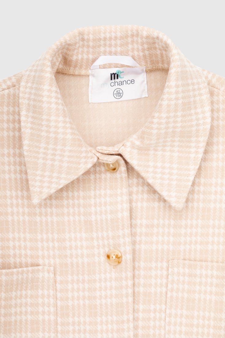 Фото Рубашка с узором для девочки MyChance Клеточка 164 см Разноцветный (2000989955078D)
