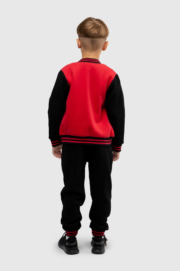 Фото Спортивный костюм для мальчика (кофта, штаны) Lizi 591 140 см Красный (2000989981084W)