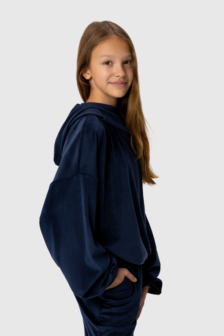 Фото Спортивний костюм (кофта, штани) для дівчинки MAGO 6053 164 см Темно-синій (2000990089397D)