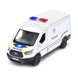 Автомодель Ford Transit Van Поліція TechnoDrive 250343U Білий (4895065079391) Фото 1 з 11