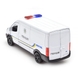 Автомодель Ford Transit Van Поліція TechnoDrive 250343U Білий (4895065079391) Фото 3 з 11
