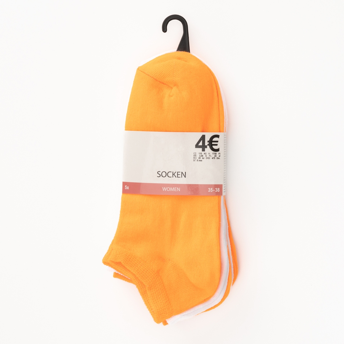 Фото Носки женские 5 шт HAKAN Socken 4,5 39-42 Оранжевый (2000989709664S)