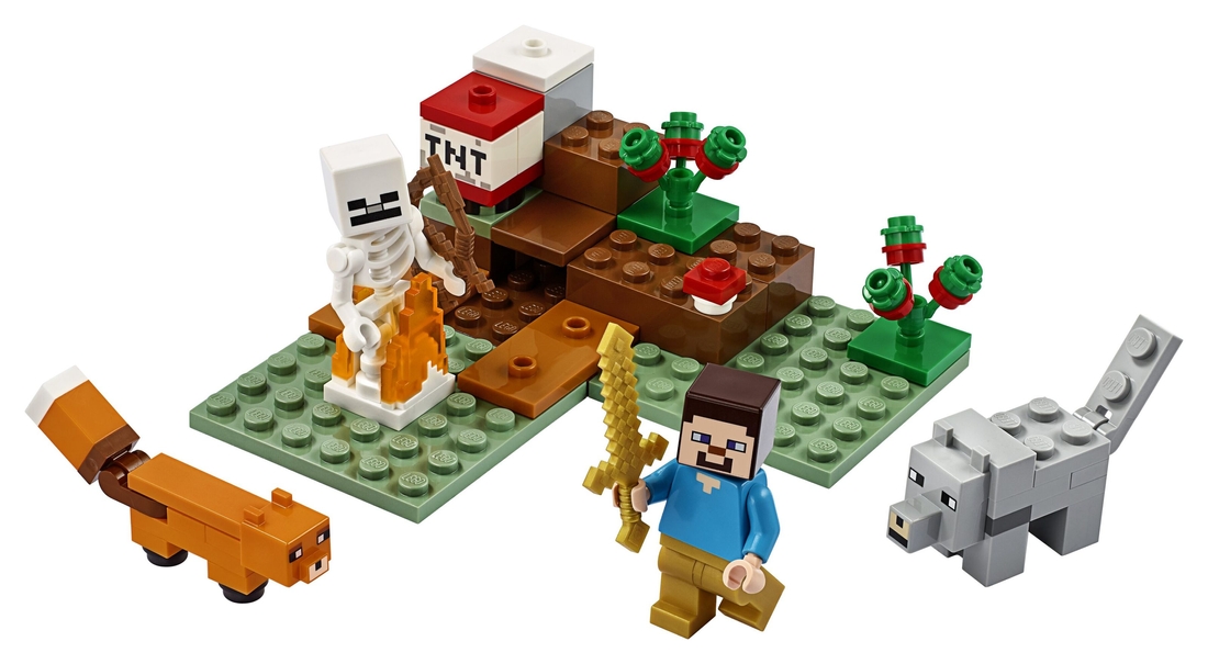 Фото Конструктор LEGO Minecraft Приключения в тайге (21162)