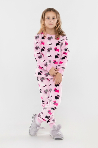 Фото Пижама для девочки Фламинго 855-910 DOG 134-140 см Розовый (2000990225702A)