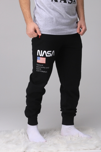 Фото Піжамні штани чоловічі ГЕНЕЗІС NASA 53 11 289 2XL Чорний (5904009159705A)