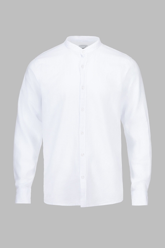 Фото Рубашка однотонная мужская FIGO 18399 2XL Белый (2000990623805S)