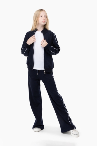 Фото Спортивный костюм для девочки Toontoy 24160 кофта+штаны 158 см Темно-синий (2000989883814D)