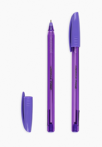 Фото Ручка шариковая Trio, фиолетовая UX-104-11 (8907430001015)