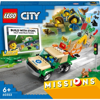 Конструктор LEGO City Місії порятунку диких тварин 60353 (5702017189741)