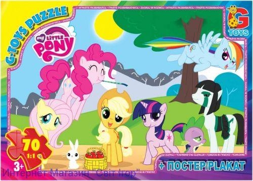 Пазл G-Toys із серії "My little Pony" (Моя маленька поні), 70 MLP002 (4824687630222)