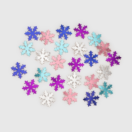 Фото Наліпки Маленькі сніжинки металізовані Різнокольоровий (2252535417015)(NY)
