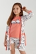 Халат + (шорти, футболка) для дівчинки Nicoletta 85657 6-7 років Рожевий (2000990393111A) Фото 8 з 26