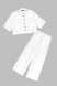 Костюм для девочки(рубашка+штаны) LocoLoco 9008 158 см Белый (2000990348760S) Фото 11 из 22
