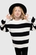 Свитер с узором для девочки Lizi 3203 128 см Черно-белый (2000989952343D) Фото 2 из 13