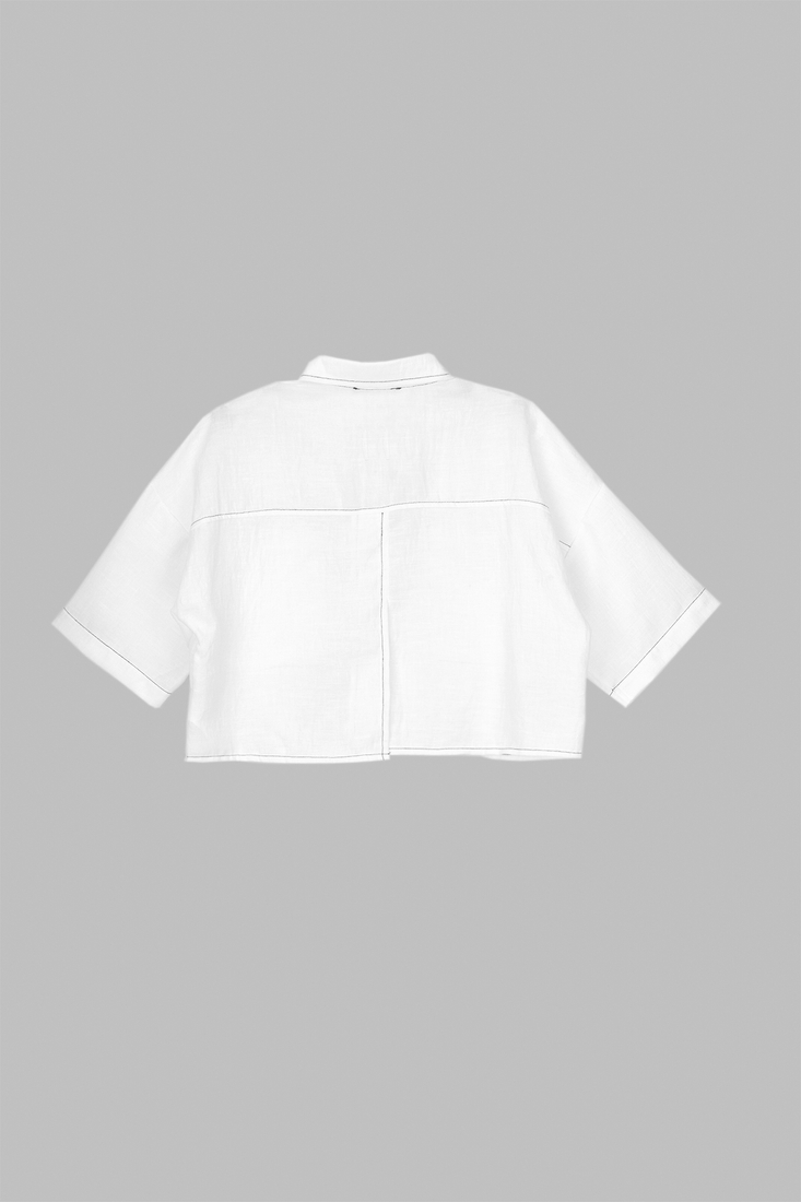 Фото Костюм для девочки(рубашка+штаны) LocoLoco 9008 158 см Белый (2000990348760S)