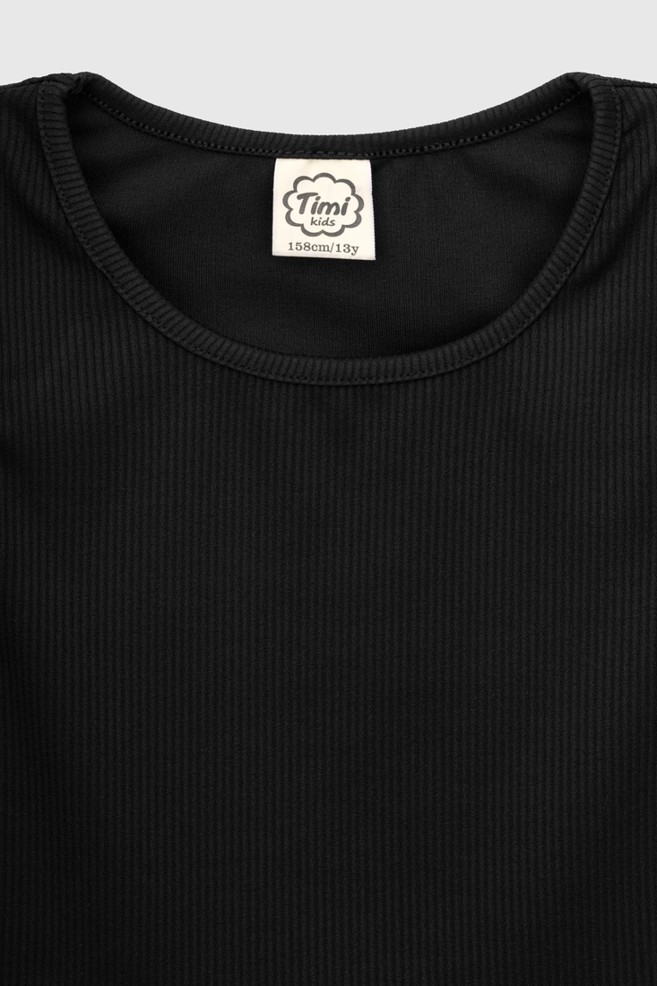 Фото Костюм для девочки(топ+штаны) Тими 42102 134 см Черный (2000990526359S)