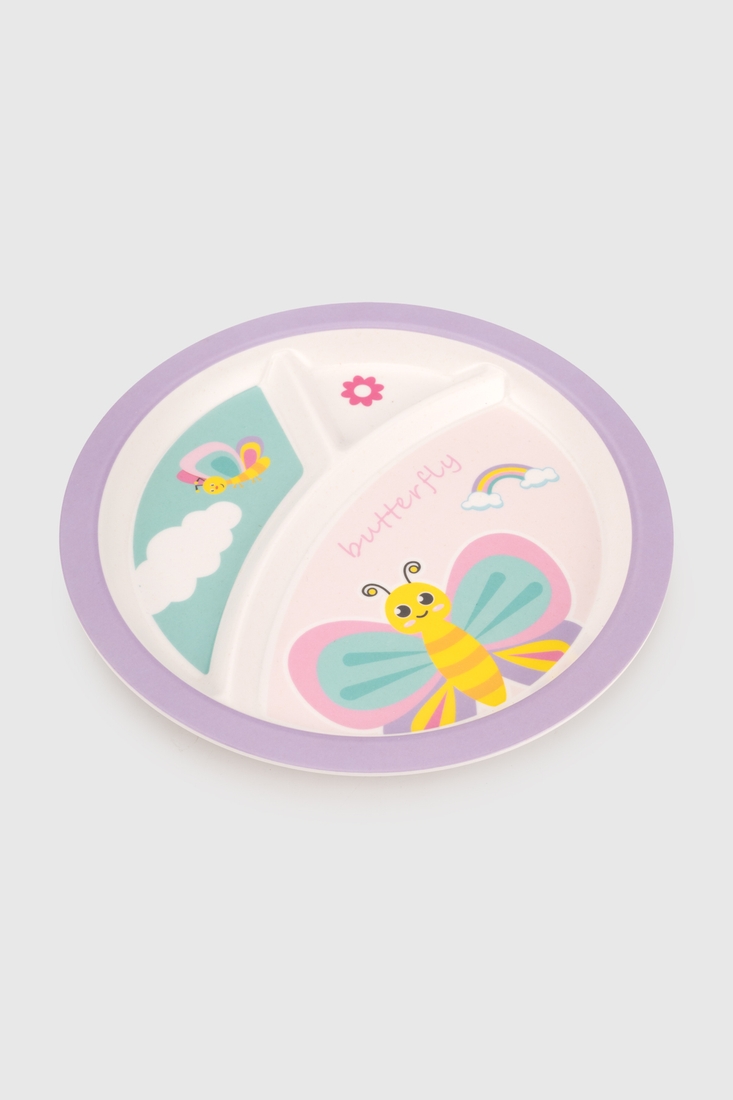 Фото Набір дитячого посуду Метелик YI WU RONG XIU YJ888-5-4 Різнокольоровий (2002015118099)