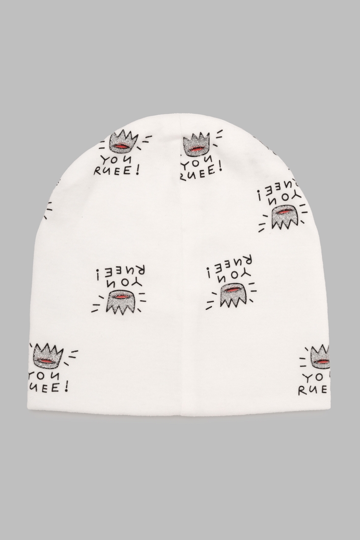 Фото Набор шапка+снуд для девочки Kraft 484TK 48-50 Белый (2000990450333D)