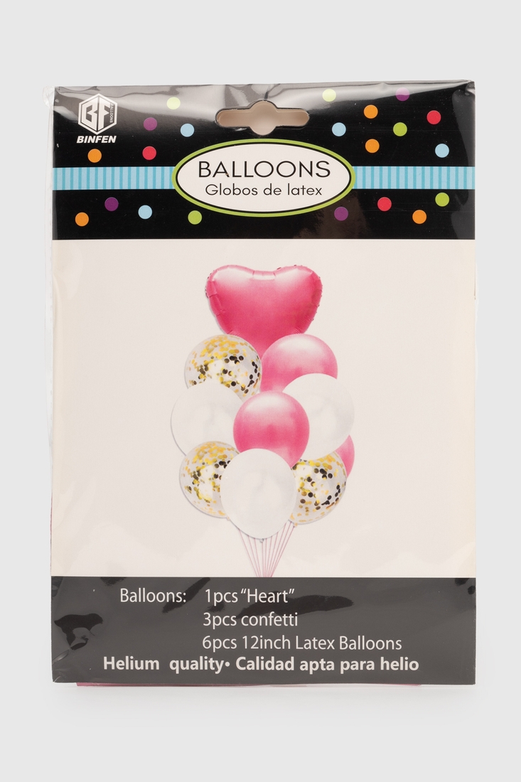 Фото Набір повітряних кульок BINFENQIQIU BF5715 Рожевий (2000990384805)