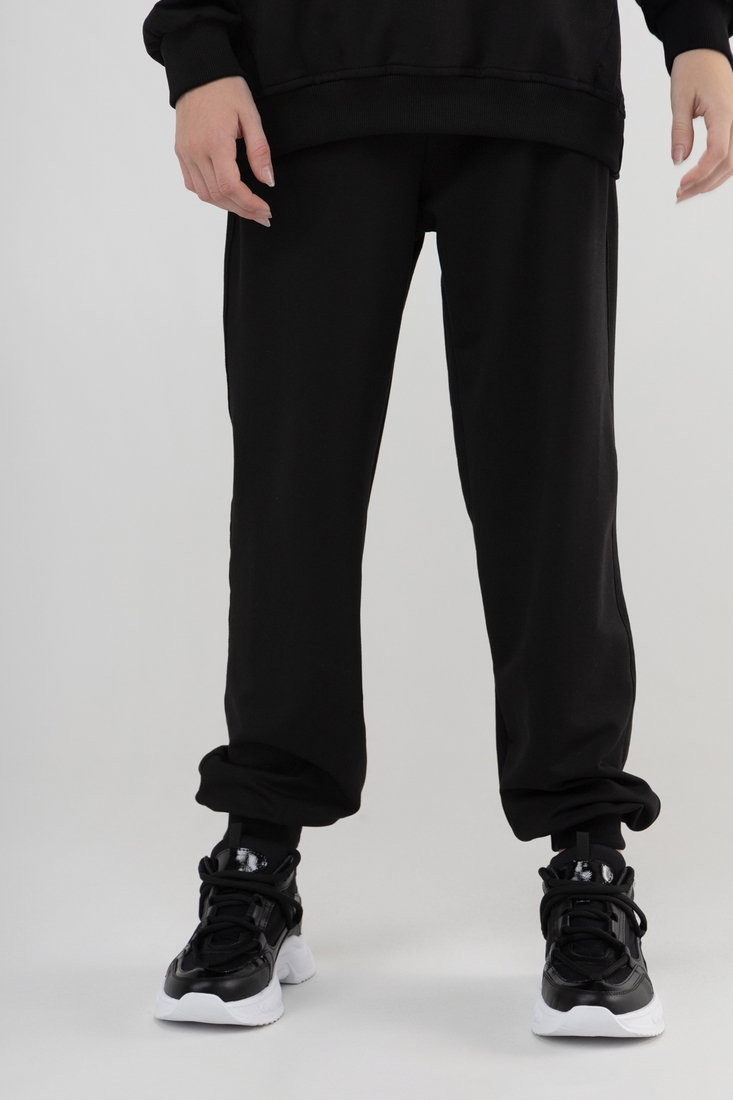 Фото Спортивний костюм (кофта, штани) для дівчинки Viollen 2190 164 см Чорний (2000990040473D)