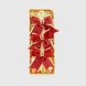Набор елочных украшений "Бантики" 3 шт XD52770 Красный (2000990241436)(NY) Фото 1 из 3
