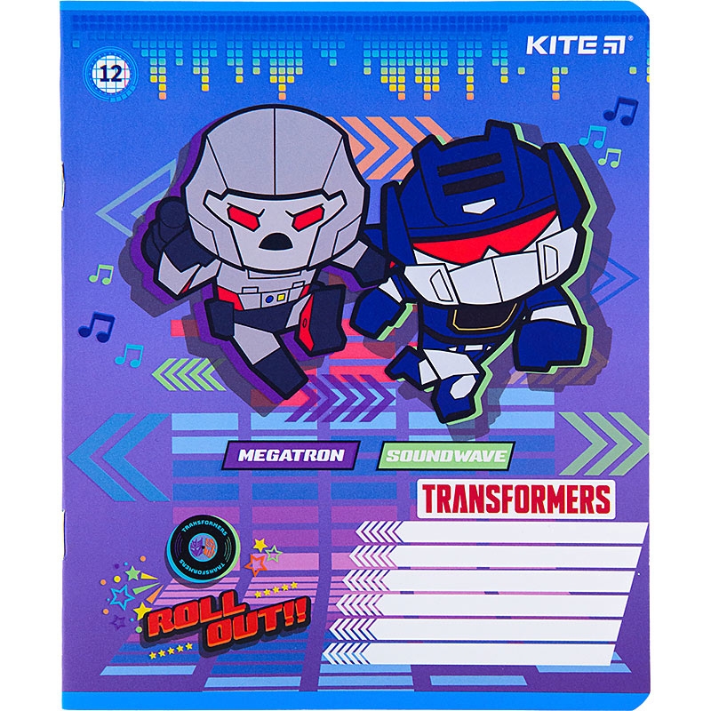 Фото Набор тетрадей Kite TF22-232 Transformers 12 листов 25 шт (2000989906865)